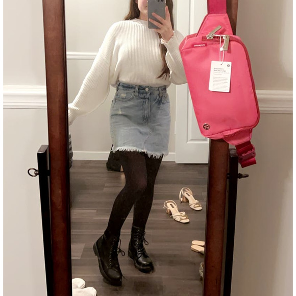 PacSun Light Wash Denim Skirt - Picture 5 of 5